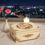 Kincses ládika rózsaarany díszítéssel