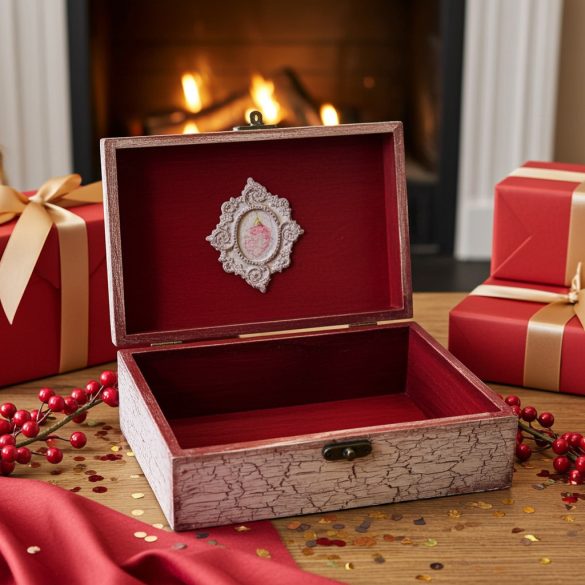 Ékszertartó magnólia mintával