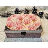 Ékszertartó magnólia mintával