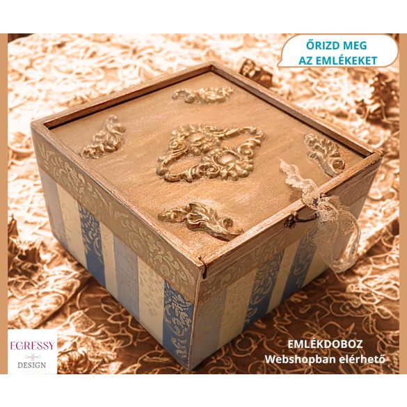 „Időtlen Elegancia” – Antikolt Kézműves Emlékőrző Doboz