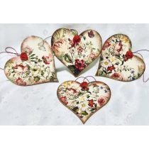 Fa Szívecske Blooming Opulence mintával díszítve