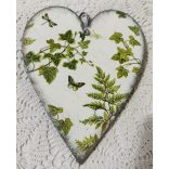 Nagy Fa Szívecske  Ibolya mintával díszítve